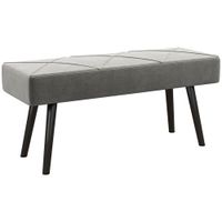 banco de cama 100x36x45 cm gris