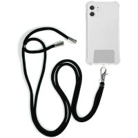 cool cordon colgante universal negro con tarjeta para smartphone