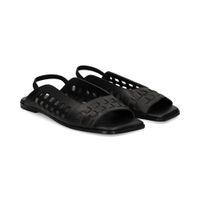 vic matie sandalias planas mujer - negro talla 39
