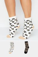 yours juego 2 pares calcetines de peluche estampado animal