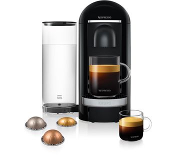 NESPRESSO by Krups VertuoPlus XN900840 Coffee Machine - Piano Black, Black