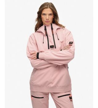 Superdry para mujer. YS110007A Chaqueta Ski Freestyle Softshell rosa (XS), Casual, Deportivo, Poliéster, Nieve