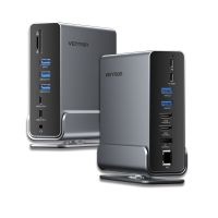docking station vention usb-c 10 gbits 100w 2xhdmi 1xdp 3xusb-a 3xusb-c lector sd ethernet