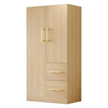 Armario de almacenamiento de madera con puertas y cajones