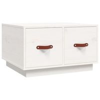 mesa de centrormesa auxiliarrmesa de cafe de madera maciza de pino blanco 60x53x35 cm
