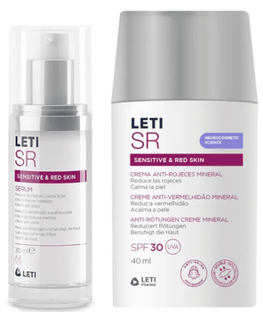 Leti SR Antirojeces Sérum 30 ml + Crema Mineral SPF30 40 ml