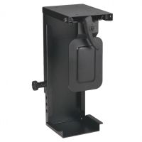soporte para mini cpu bajo mesa negro