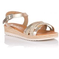 oh my sandals alpargatas sandalia de tiras en - piel para nina