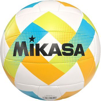 Mikasa Beach Classic Beach Volleyball White-yellow-blue Bv543c-vxa-lg 5