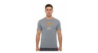 camiseta de manga corta rubb r ride gris