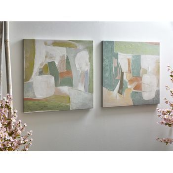 Lienzo  Abstracto 70% Al Oleo 70x70 Cms. S/2 70x3x70 Cms