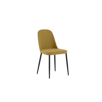 Tamara - Silla De Tela Amarilla 4 Piezas