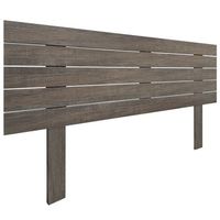 cabecero de madera reciclada dm estilo palet horizontal con patas 150x115cm camas 150 - roble amazonas