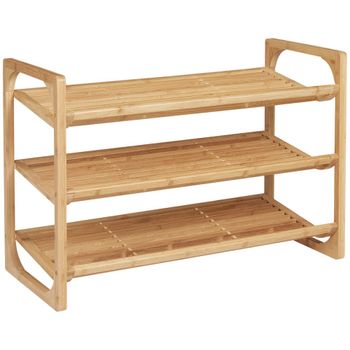 Zapatero 76x33x51 cm madera natural