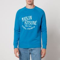 maison kitsune palais royal cotton sweatshirt - m