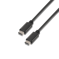 cable aisens usb 20 usb tipo-c macho a usb tipo-c macho 3a 1m negro a107-0056
