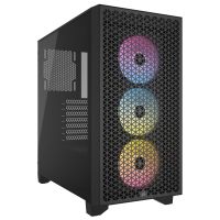 corsair 3000d rgb airflow cristal templado usb 32 negra