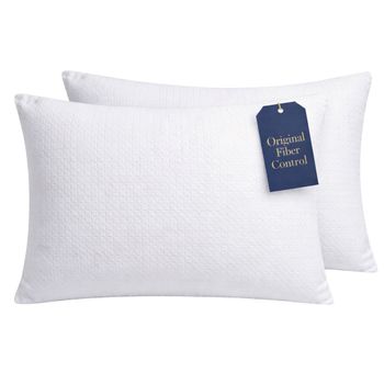 Pack 2 Almohadas Viscoelásticas Aloe Vera 100% natural 75 CM - Fiber control, Hipoalergénica y Termoreguladora - Firmeza Media