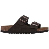 birkenstock sandalias arizona suede leather narrow - mocca para mujer