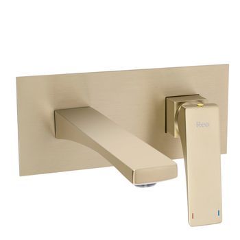 Grifería De Lavabo Rea Joe Brush Gold