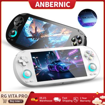 Consola de Juegos Retro Portátil Anbernic RG VITA Pro, Pantalla Táctil IPS de 5.5 Pulgadas y 1920*1080, Reproductor de Videojuegos Android de 5000 mAh, AI 1080p DP
