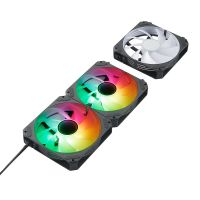 abysm arclight 20 argb ventilador 120mm pwm con conexion en serie negro pack 3 unidades