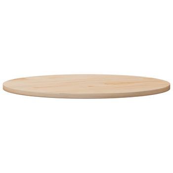 Superficie De Mesa | Tablero Escritorio Madera Maciza De Pino Ø90x2,5 Cm