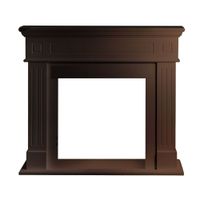 marco de chimenea divina fire de madera nogal 110x36x100 cm