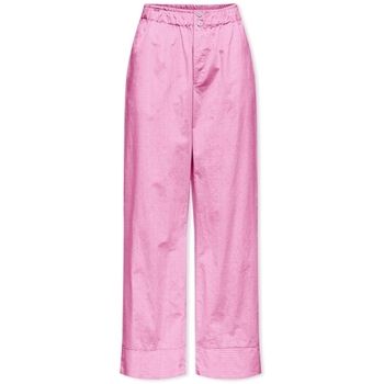 Only Pantalones Filucca Trousers - Fuchsia Pink para mujer