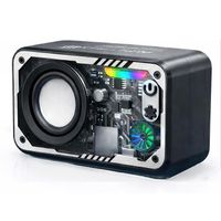 altavoz bluetooth portatil 4w con sonido envolvente 3d y luces led rgb sincronizadas con la musica impermeable ipx5 bluetooth 53 bateria recargable 6h ranura tarjeta tf mini altavoz compacto