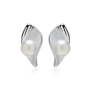 Pendientes de plata 925 con perlas