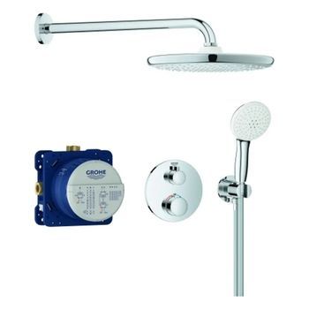 Conjunto Empotrado Con Ducha Mural Grohe Grohtherm Tempesta 250 Chrome, 34872000