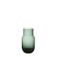 jarron decorativo de vidrio verde h12