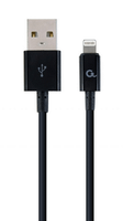 cable de carga y datos gembird de 8 pines 2m negro