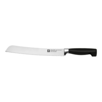 ZWILLING VIER STERNE Cuchillo para pan 23 cm, Filo serrado inverso