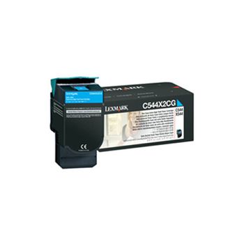 Lexmark C544X2CG Cyan Original Extra High Capacity Laser Toner Cartridge