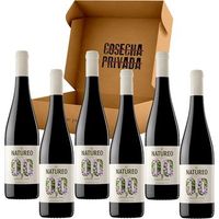 natureo vino tinto sin alcohol 00  6 x botella 75 cl  - envio en caja reforzada de carton