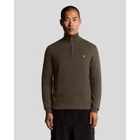 lyle  scott jersey kn2112vc cttn merino qrtr zip jump-x863 espresso para hombre