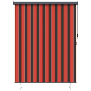 Estor Enrollable Naranja Y Marrón 220 X 250 Cm Tela Y Aluminio Vidaxl