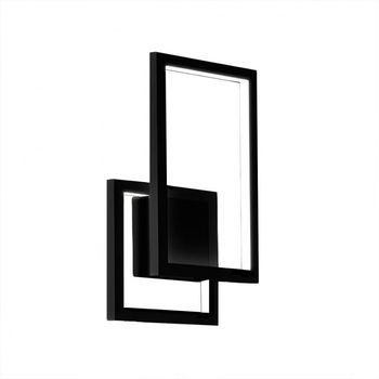 Aplique Led De Pared En Forma De Cruz Negro 6598 N Ct Perenz
