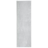 alfombra de pelo corto suave lavable huarte gris 80x250 cm vidaxl