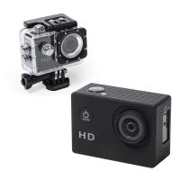 klack camara de accion deportiva full hd 1080p resistente al agua negra