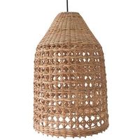 lampara de techo de ratan - lampara colgante diseno boho bali  - fai natural