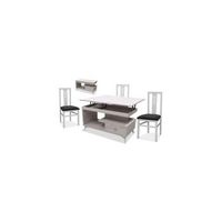mesa centro convertible en comedor diseno moderno funcional
