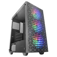 mars gaming mc-mag caja gaming atx ventana lateral completa cristal templado doble rejilla magnetica antipolvo frontal  superior 3x ventiladores frgb 120mm refrigeracion liquida 360mm caja pc