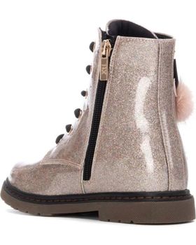 de XTI BOTAS ESTILO MILITAR XTI 151395 CON POMPONES Y PURPURINA NUDE