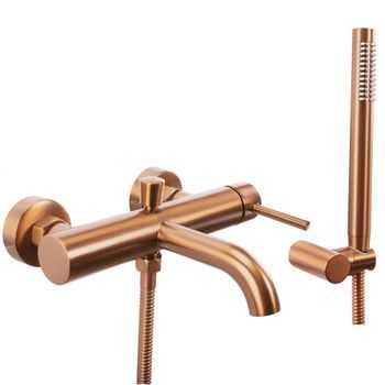 Grifo De Bañera Rea Lungo Brush Copper