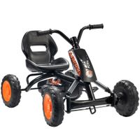 aiyaplay kart pedales go kart con ruedas pp marco de acero carga 30 kg para ninos y ninas de 2-5 anos negro