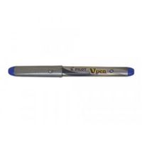 pilot v-pen erasable disposable fountain pen blue pk12