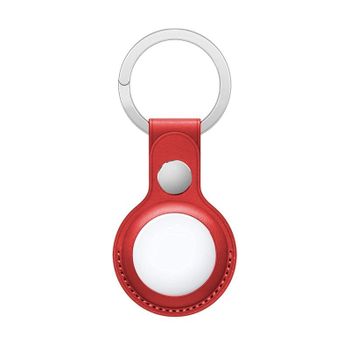Cool Llavero Polipiel Rojo Compatible con AirTag
